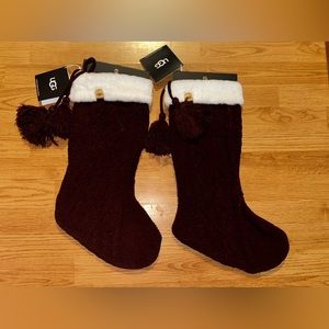 Two UGG Stockings Cabernet New